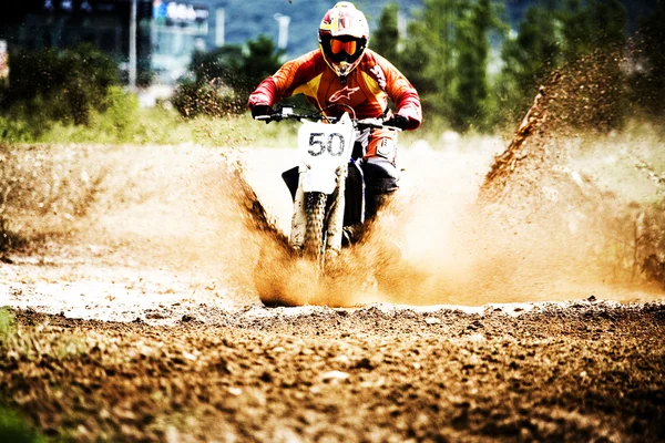 Corrida de motocross — Fotografia de Stock