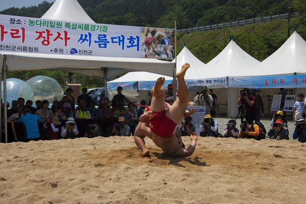 Nongdari wrestling festival tradizionale — Foto Stock