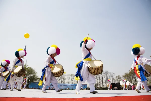 Festival tradizionali in Corea del Sud, Pungmullori — Foto Stock