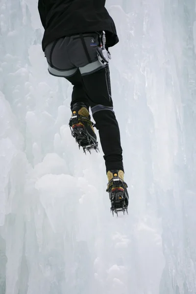 Ice climbing Stock Photo
