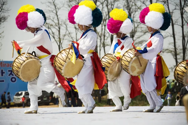Festival tradizionali in Corea del Sud, Pungmullori — Foto Stock