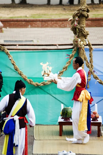 在韩国的传统节日 — 图库照片