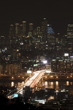 güzel bir gece şehir Seul