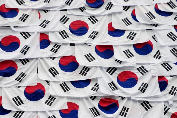 Bandiere della Corea che duiring il giorno di indipendenza — Foto Stock