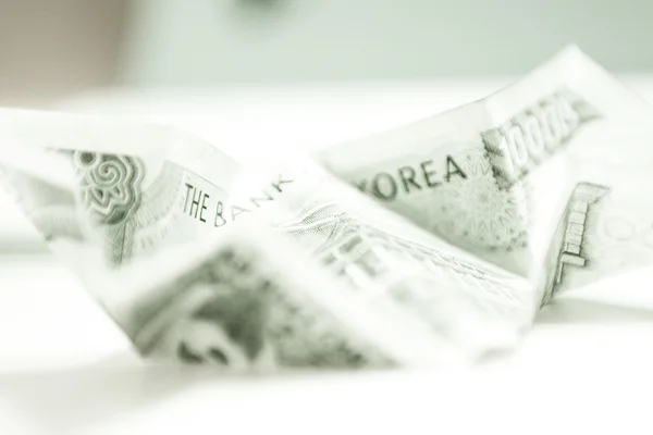 Деньги в Южной Корее — стоковое фото