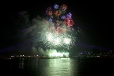 Güney Kore'de Fireworks Festival