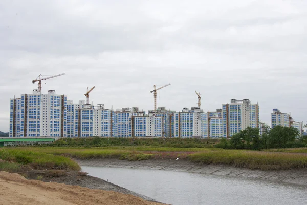 Complejos de apartamentos en Corea del Sur — Foto de Stock