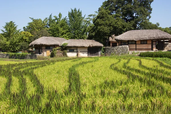 Traditionelles Dorf in Südkorea — Stockfoto