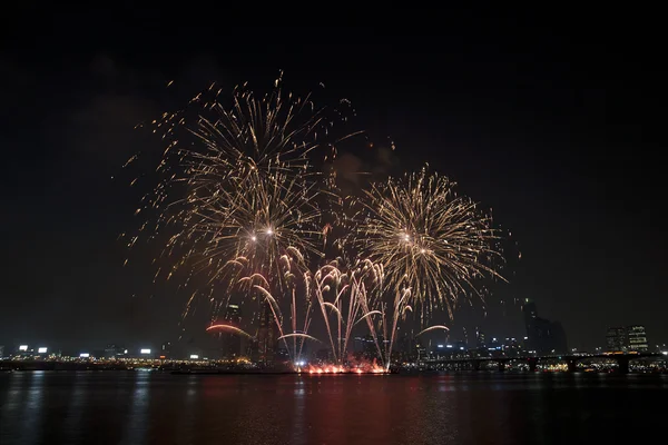 Festival dei fuochi d'artificio in Corea del Sud — Foto Stock