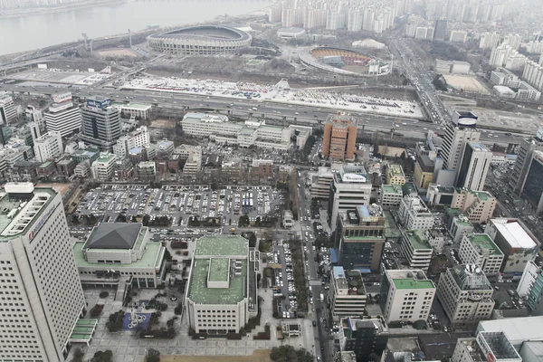 在市中心的三星东首尔 — 图库照片