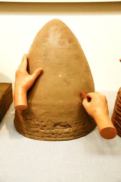 Neolitické keramiky artefakty z Koreje — Stock fotografie