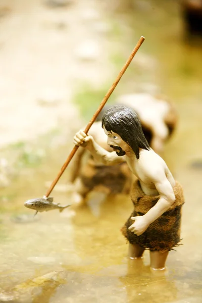 Modelo de caçador neolítico — Fotografia de Stock