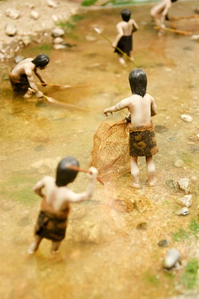 Modello di cacciatore neolitico — Foto Stock