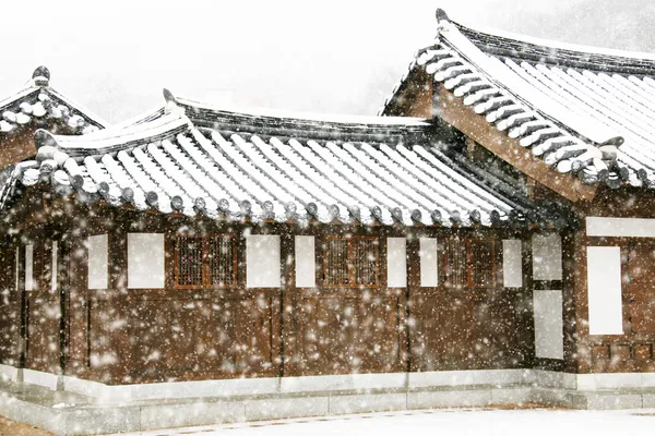 Casas Hanok tradicionais — Fotografia de Stock