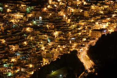 Güney Kore'de güzel gece görünümü