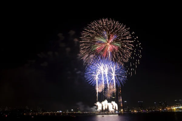 Seoul International Fireworks Festival — Stock Photo, Image