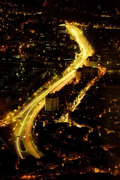 Szép éjszakai kilátás Szöul — Stock Fotó