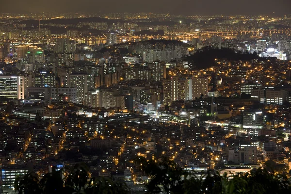 Bela vista noturna na Coreia do Sul — Fotografia de Stock
