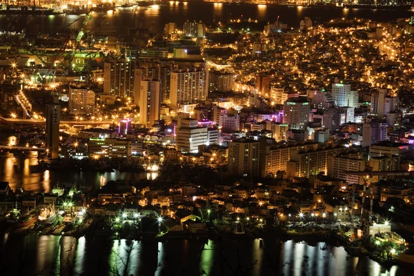 Bela vista noturna na Coreia do Sul — Fotografia de Stock