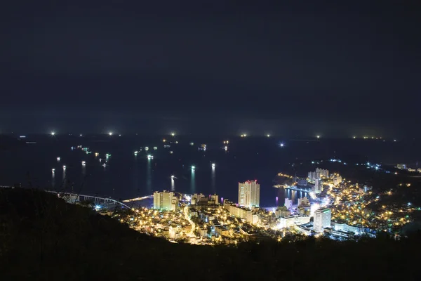 Hermosa vista nocturna en Corea del Sur — Foto de Stock