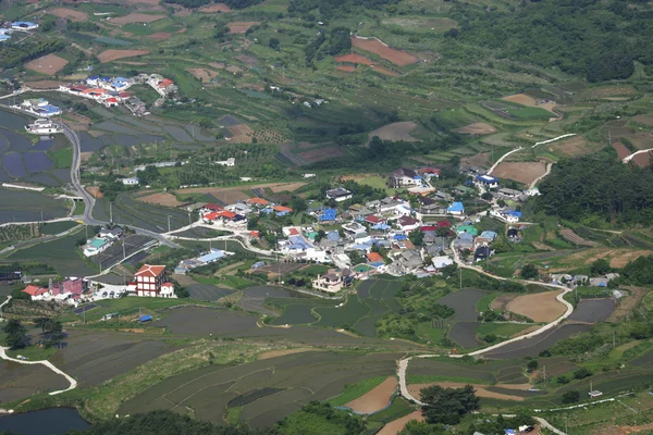 美丽的冬天山山港 — 图库照片