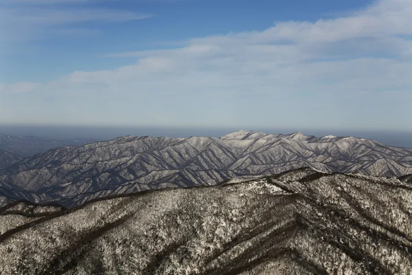 Winter mountains Odaesan — Stock Photo, Image