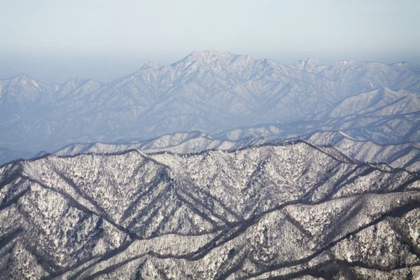 Winter mountains Odaesan — Stock Photo, Image