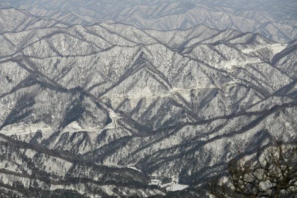 Montanhas de inverno Odaesan — Fotografia de Stock