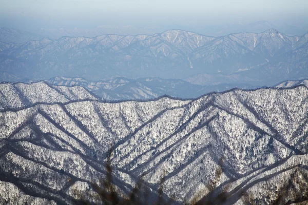 Montanhas de inverno Odaesan — Fotografia de Stock