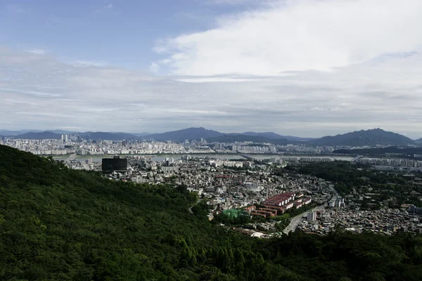 Blick auf seoul city — Stockfoto