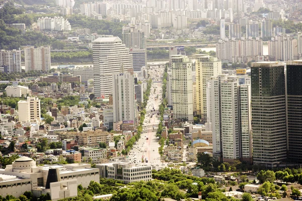 Widok miasta Seul — Zdjęcie stockowe