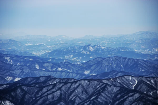 Belas montanhas de inverno Deogyusan — Fotografia de Stock