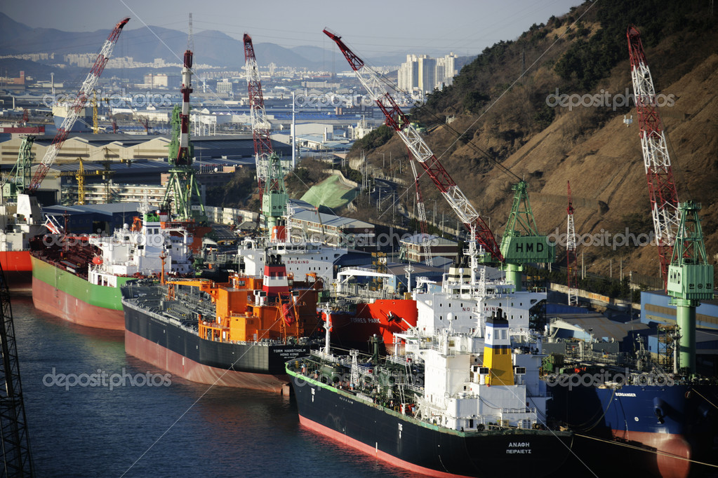 Ulsan-Werft-Industrie-Komplex — Redaktionelles Stockfoto © im_source