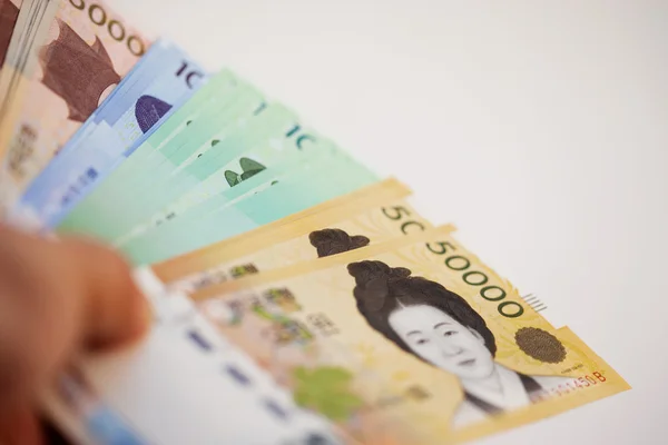 Sydkoreanska vann valuta — Stockfoto