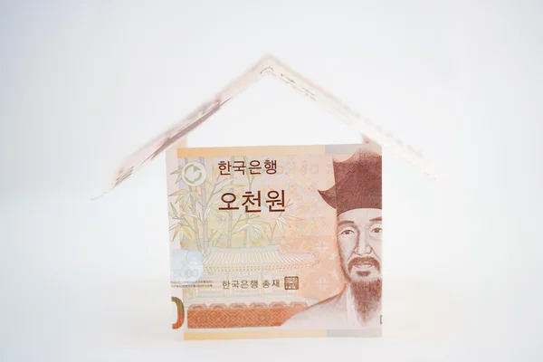Sydkoreanska vann valuta — Stockfoto