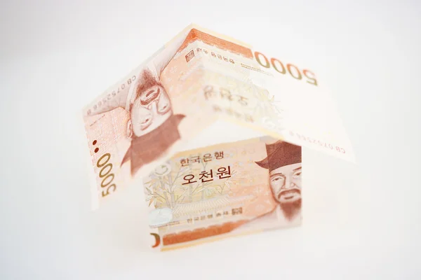 Sydkoreanska vann valuta — Stockfoto