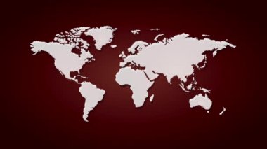 Virus , Biological Hazard outbreak animated on world map from Africa
