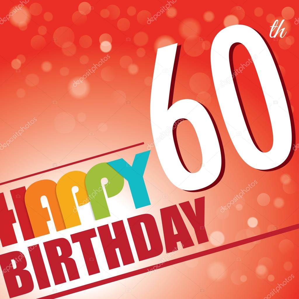 60th Birthday party invite