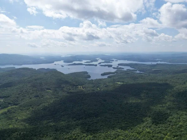 Islas Squam Lake Por Avión Tripulado Durante Verano —  Fotos de Stock