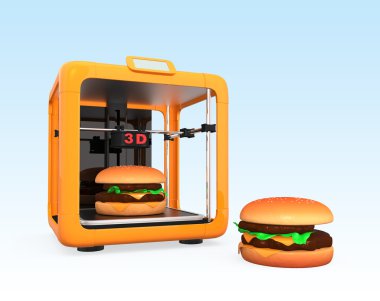 hamburger gibi 3D yazıcı Yazdırma gıda