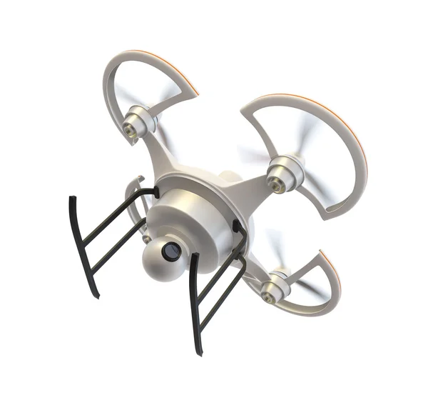 Air drone med kameran flyger i himlen — Stockfoto