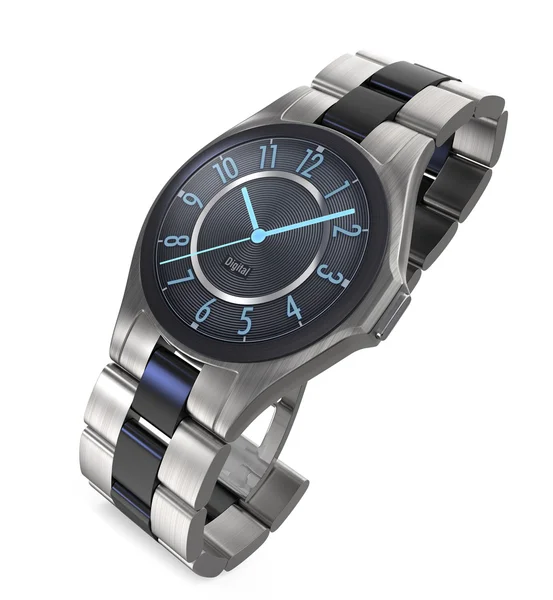 Luxusní elegantní hodinky s digitálním displejem — Stock fotografie