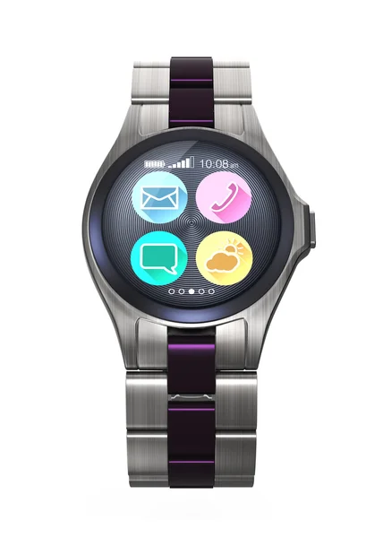 デジタル表示の高級スマート腕時計 — ストック写真