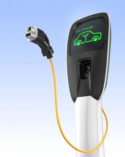 Electric car charging station — Stock Photo, Image