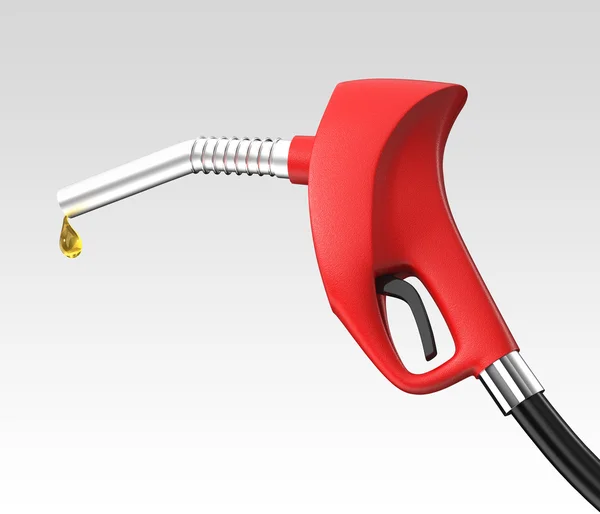 Close up of red gas nozzle — Stock Photo, Image