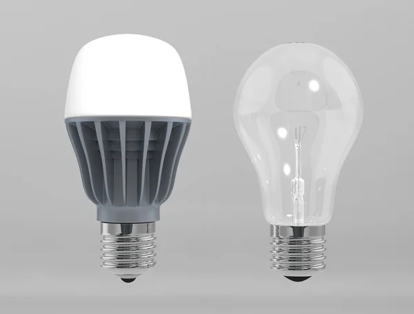 Soporte de luz led por lámpara incandescente —  Fotos de Stock