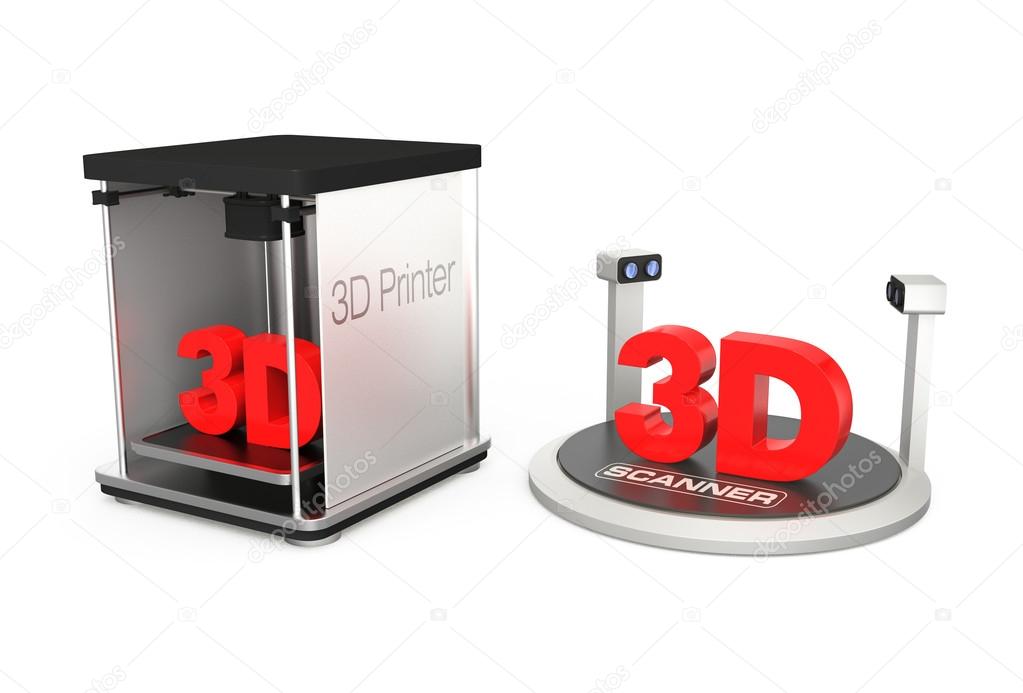 3D printer and scanner with clipping path