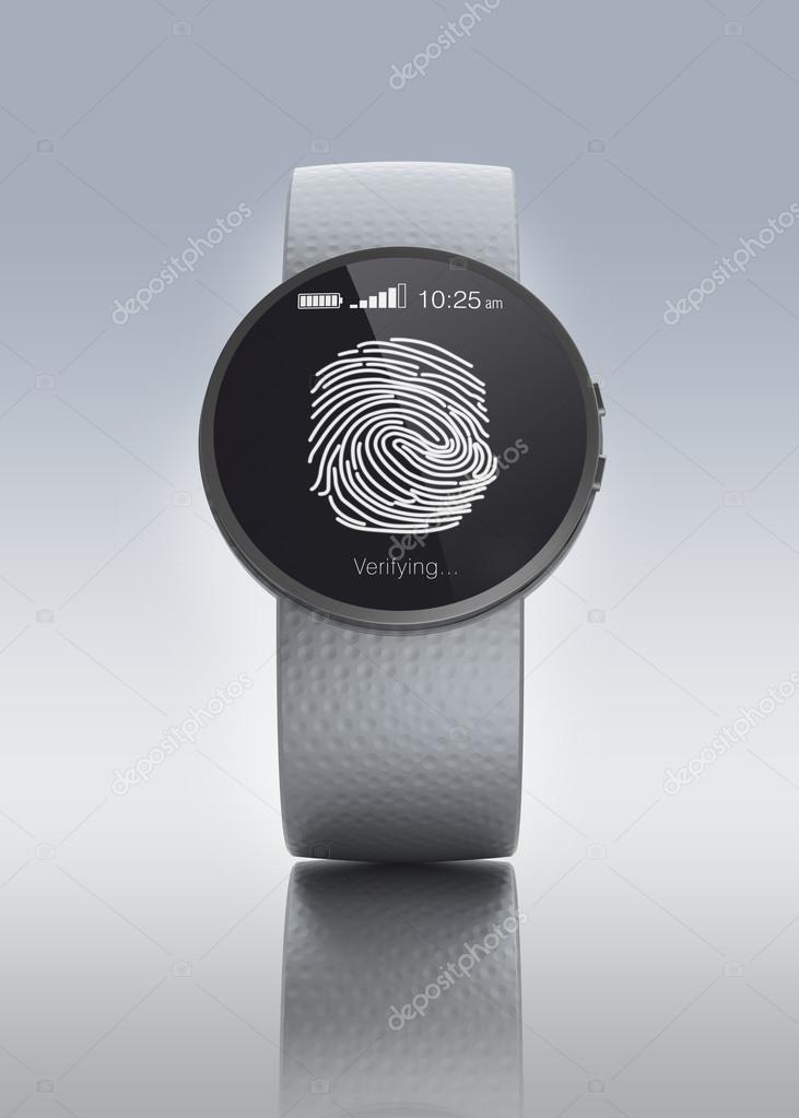Fingerprint authentication for smartwatch