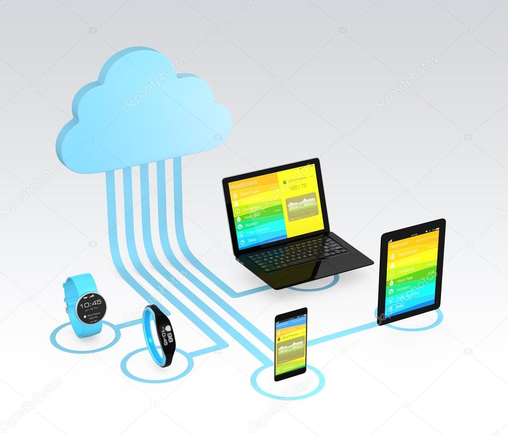 Cloud computing technology concept for healthcare