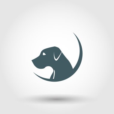 bir köpek şablon amblemi başkanı